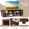 Costway 59'' Wood TV Stand Console Storage Entertainment Media Center w/ Adjustable Shelf